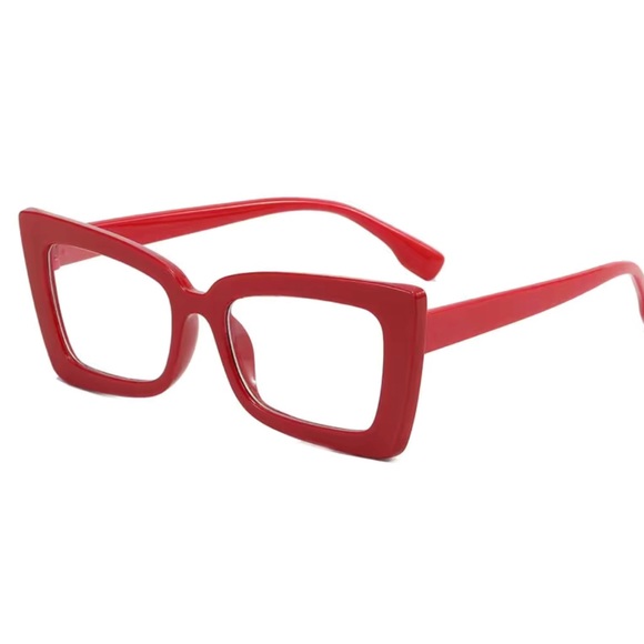 Red Stylish Blue Light Blocking Glasses - Picture 2 of 2